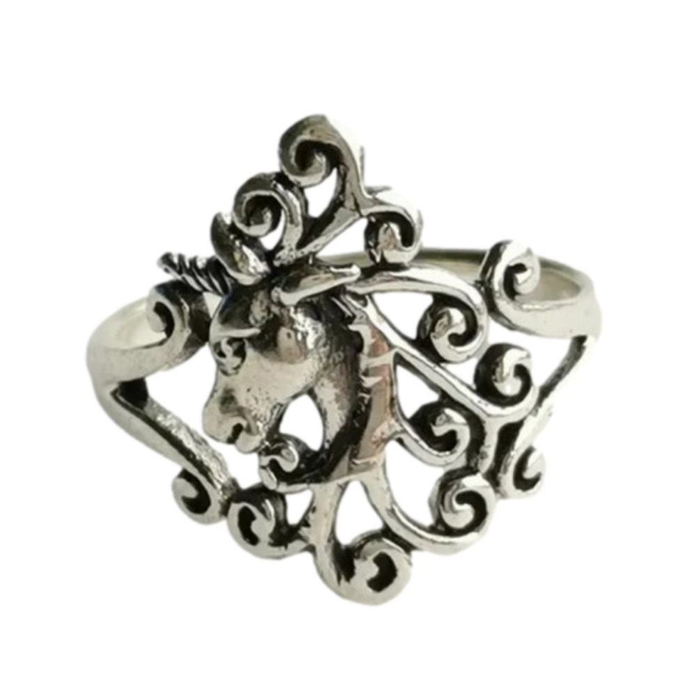 NEW Sterling silver Unicorn and Tree of Life  ring size 8